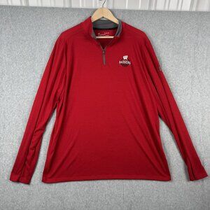 Wisconsin Badgers Shirt 1/4 Zip Pullover Adult XL NCAA Basketball Under Armour